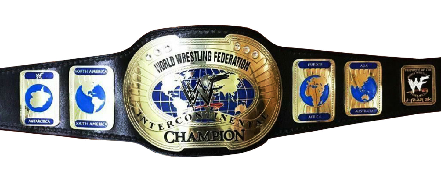WWF Intercontinental IC Oval Heavyweight Championship Belt