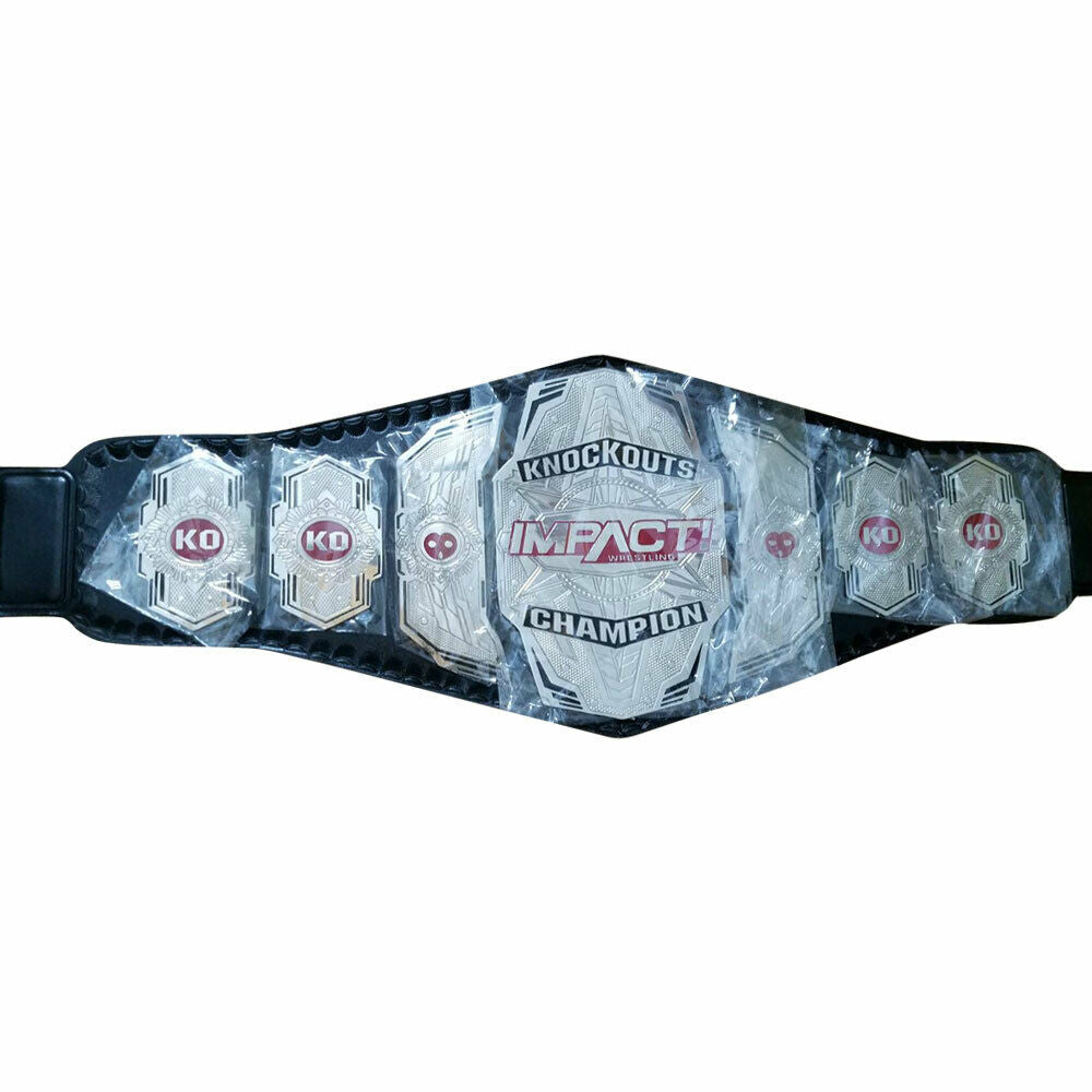 TNA Impact Knockout Red Version Wrestling Championship Title Belt