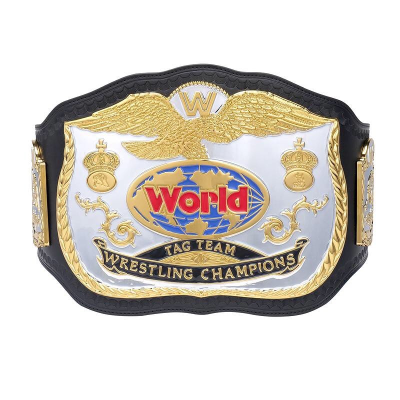 WWE World Tag Team Wrestling Championship Title Belt – Champions