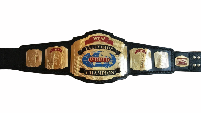 WCW World Television Championship Wrestling Title Belt