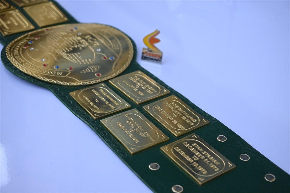Big Green Worldwide Heavyweight Wrestling Championship Belt