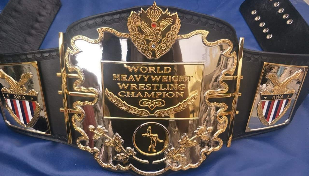 AWA World Heavyweight Wrestling Champion Title Belt
