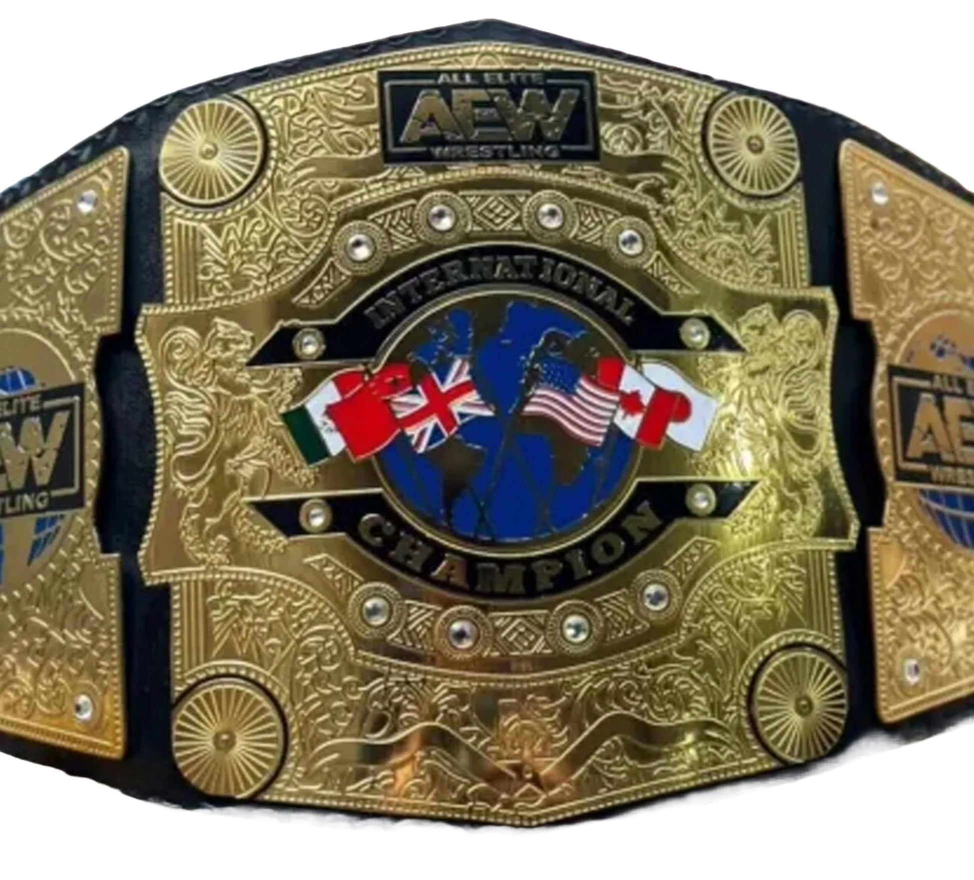 AEW All Atlantic Championship World Wide Wrestling Championship Belt