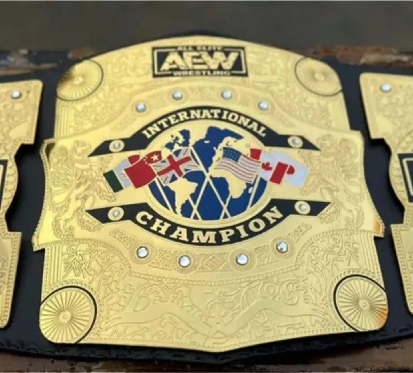 AEW All Atlantic Championship World Wide Wrestling Championship Belt