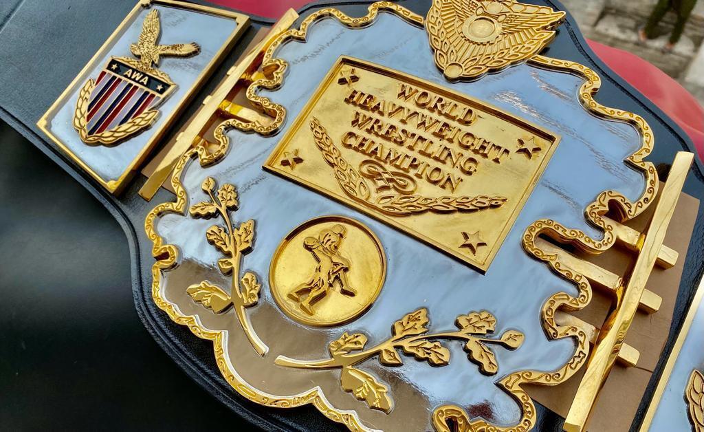 AWA World Title Belt World Heavyweight Championship Belt