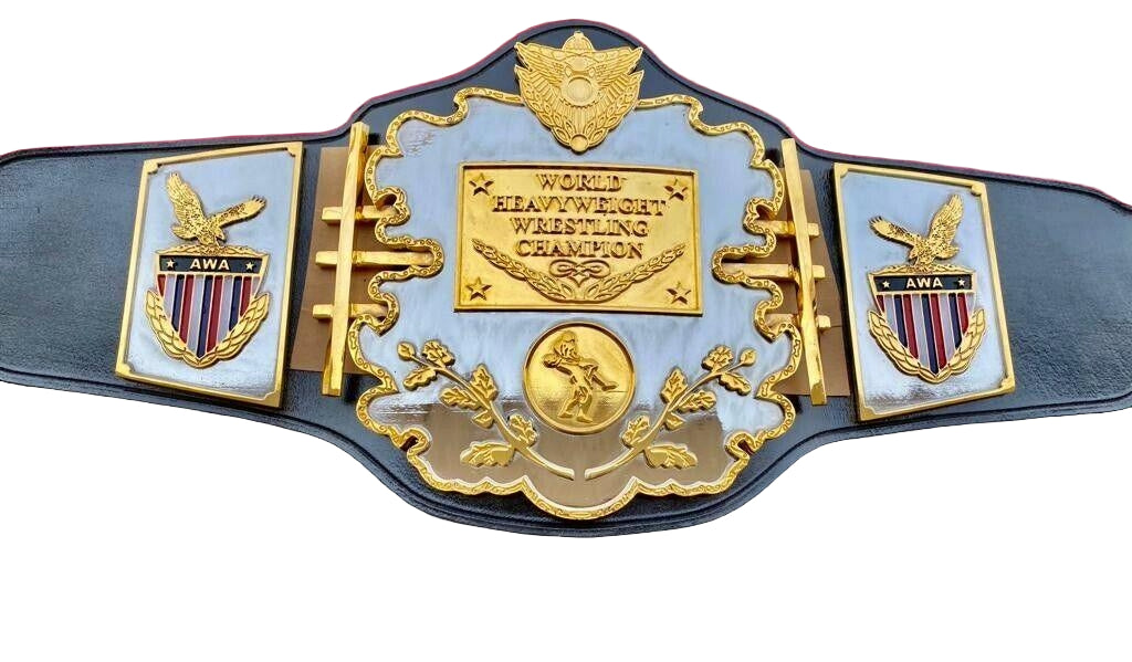 AWA World Title Belt World Heavyweight Championship Belt