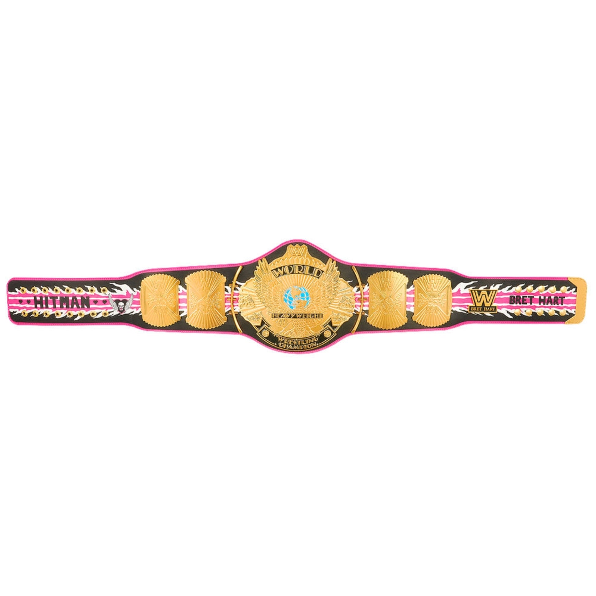 WWE Heavy Champion Bret Hart World Wide Wrestling Championship Belt 