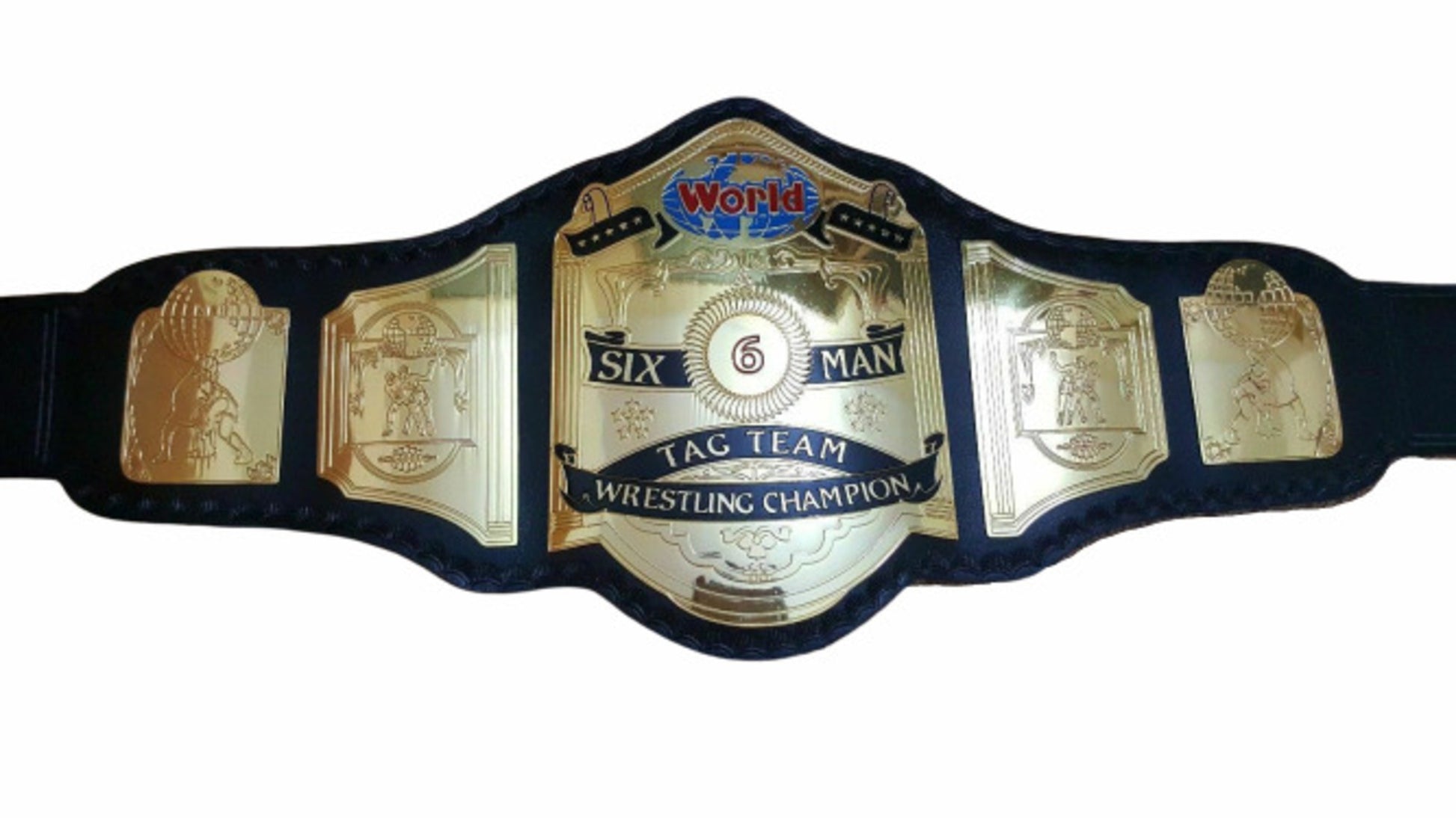 WCW Heavyweight Championship Belt 6 Man Tag Team Championship 