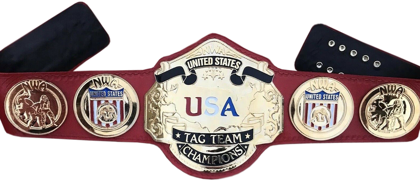 NWA United States US Tag Team Heavyweight Wrestling Championship Belt