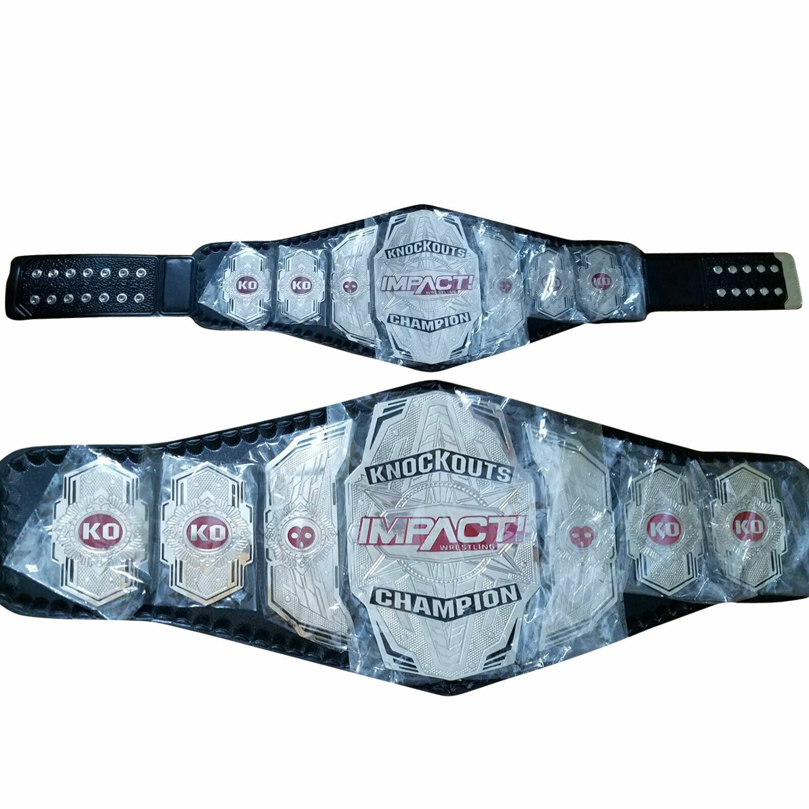 TNA Impact Knockout Red Version Wrestling Championship Title Belt