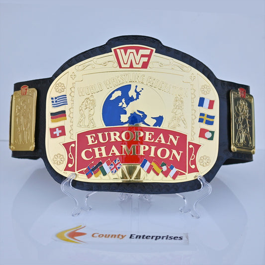 WWF European Championship Heavyweight Wrestling Title Belt