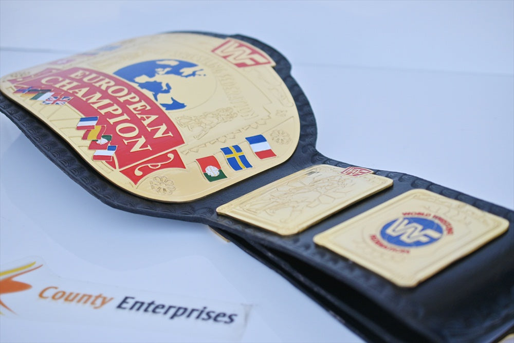 WWF European Championship Heavyweight Wrestling Title Belt