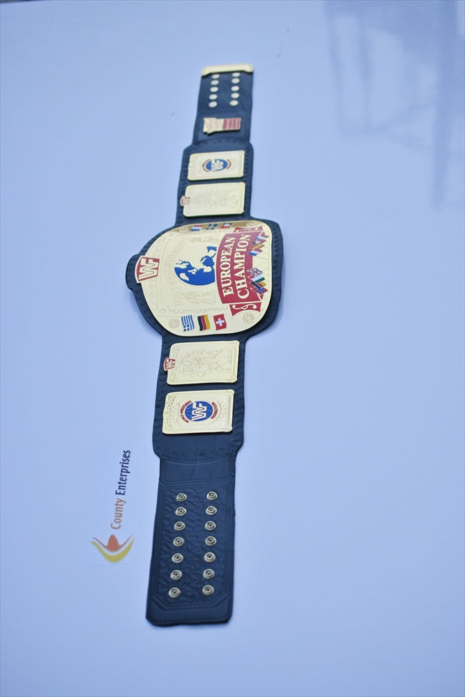 WWF European Championship Heavyweight Wrestling Title Belt