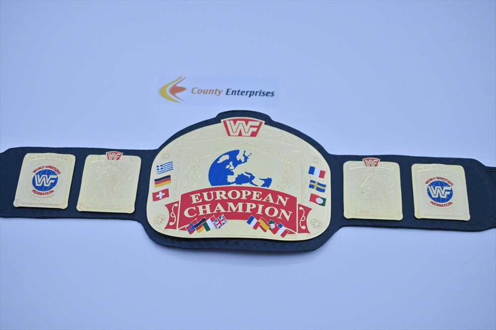 WWF European Championship Heavyweight Wrestling Title Belt