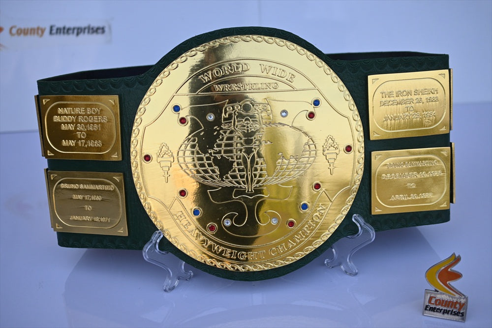 Big Green Worldwide Heavyweight Wrestling Championship Belt